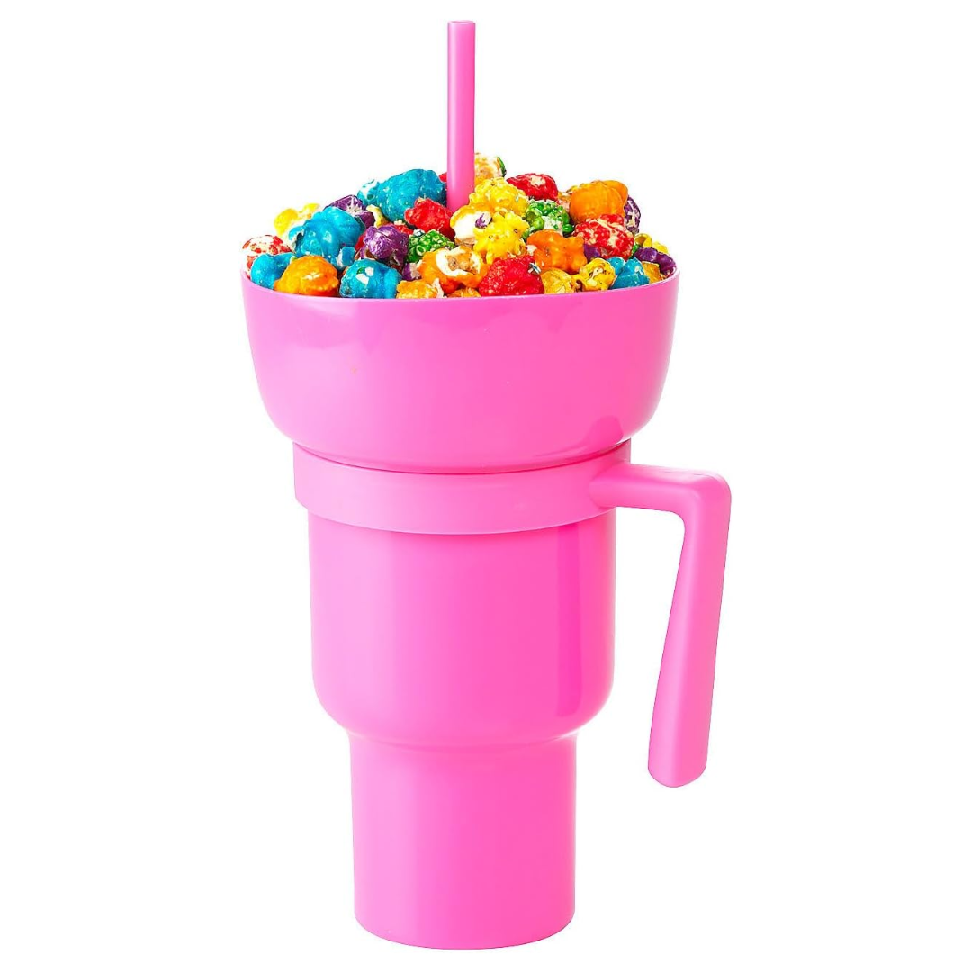 Vaso todo en uno: Snacks y Bebida